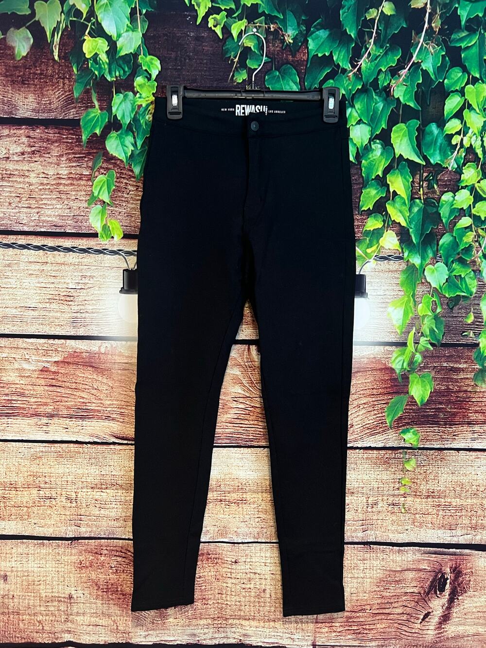 Rewash Jeggings Skinny Pants Black Stretchy High Rise Size Juniors 9 Women's 6